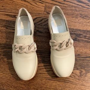Dolce Vita Leather Jhenee Shoes in Bone—Size 7